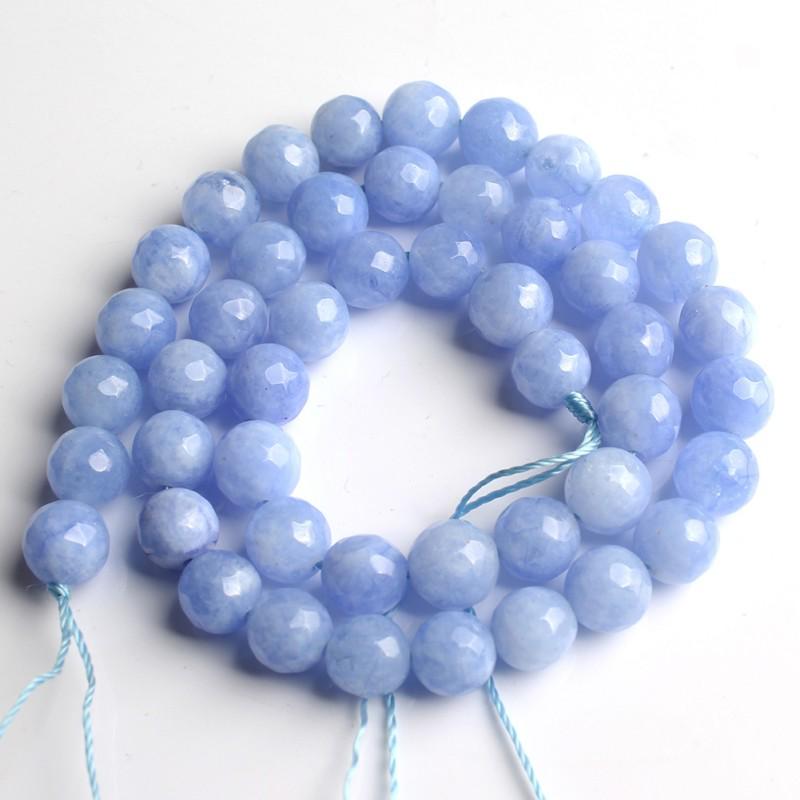 

4/6/8/10/12 мм натуральный граненый розовый зеленый халцедоновый нефритовый камень круглые бусины для изготовления ювелирных изделий 15 дюймов 8mm