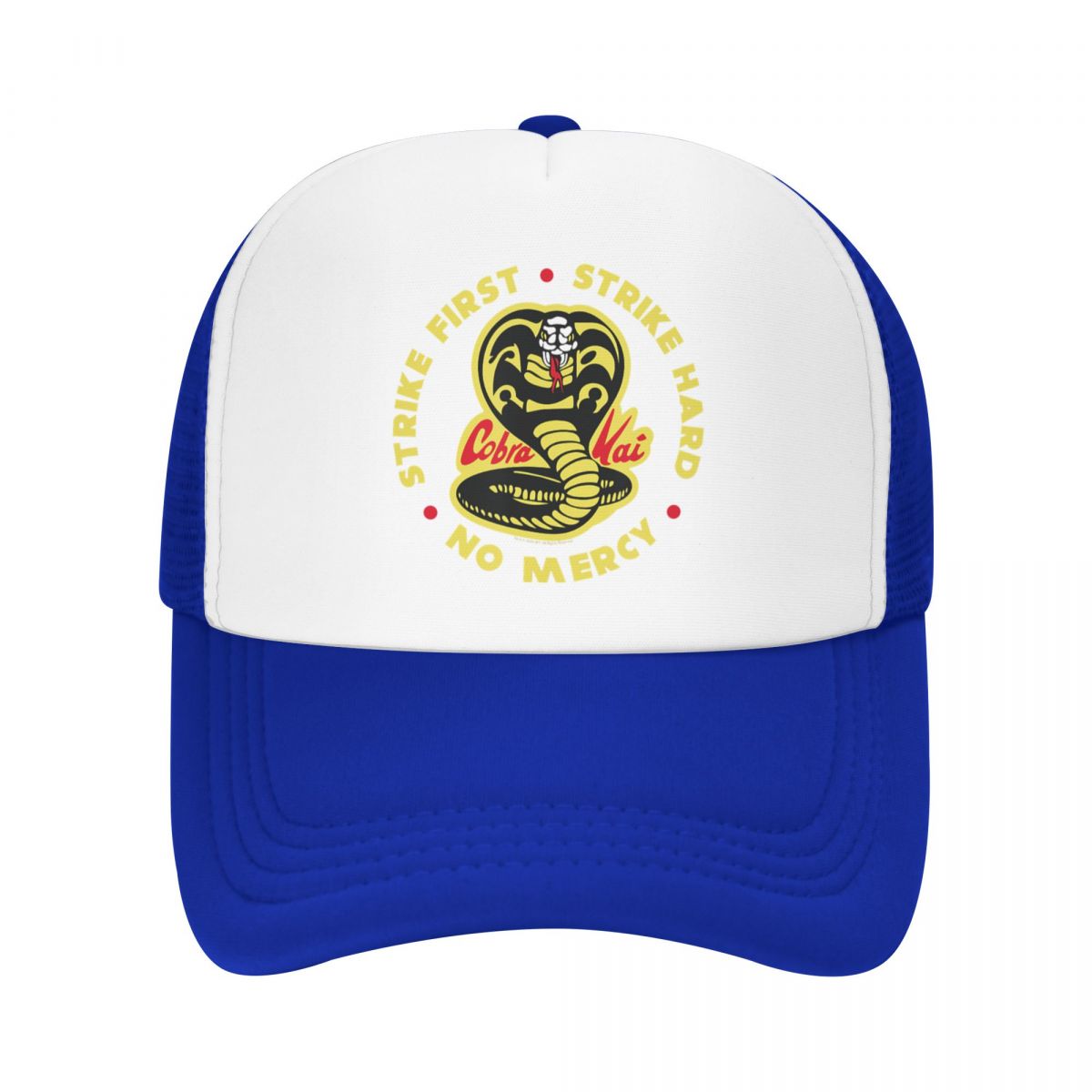 

Панк-унисекс Cobra Kai Strike First Cobra Logo Trucker Hat для взрослых и детей-каратэ Регулируемая бейсболка Кепки Snapback в стиле хип-хоп Trucker Hat