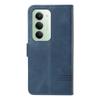 Para Xiaomi Redmi 15 4G (EE.UU.) (171 mm) Funda Tipo Billetera Líneas Forma T Cuero Soporte Cubierta de Teléfono