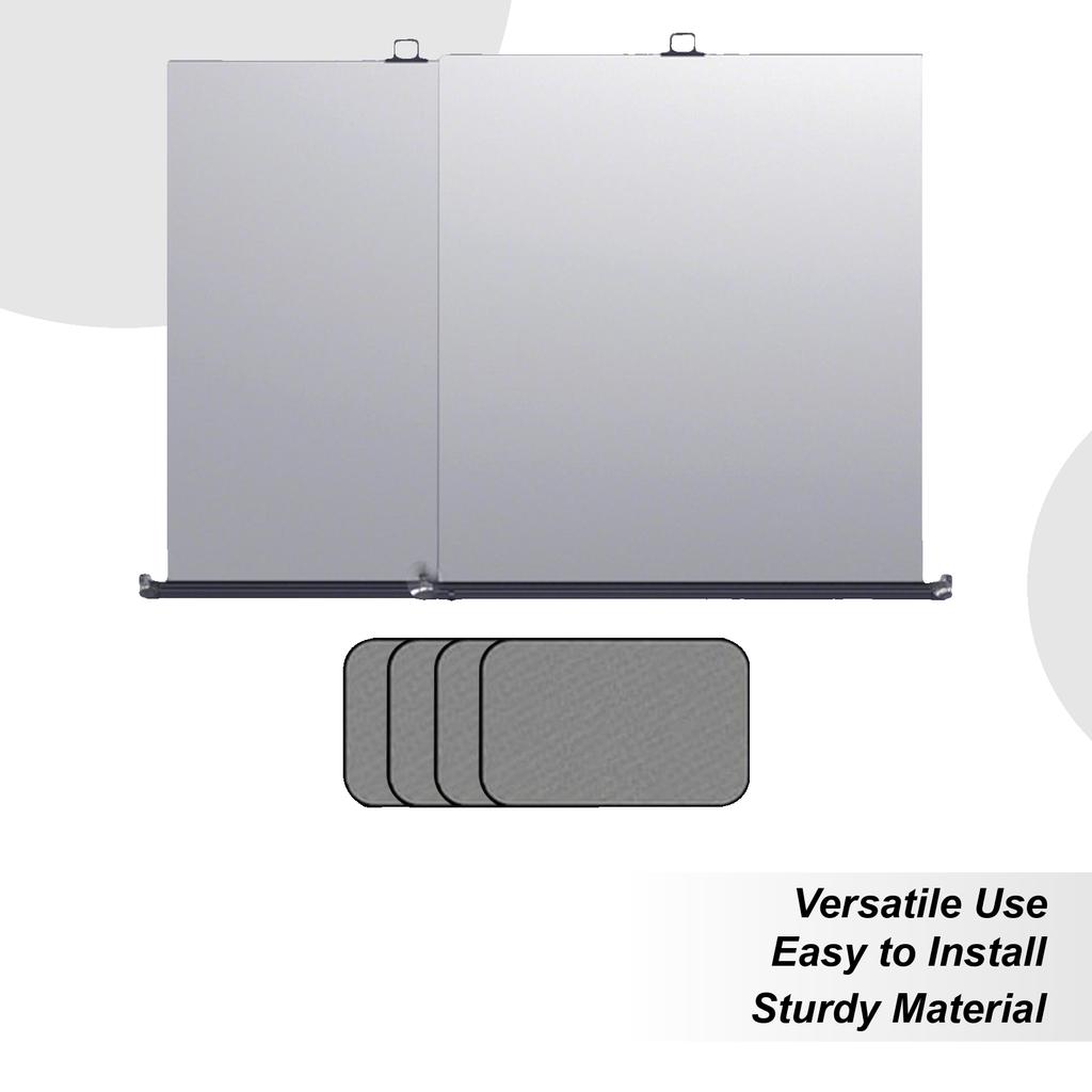 Retractable Sun Shade for Car UV Protection Blocker Automatic Retractable Insulated Sunshade for Travel Parking Commuting Truck