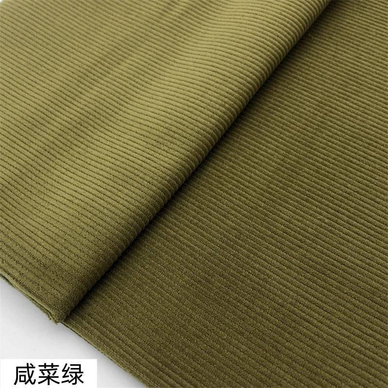 Pure Cotton Corduroy Fabric Medium Striped By The Meter for Clothes Dresses Pants Coats Sewing Cloth Soft Breathabe White Blue