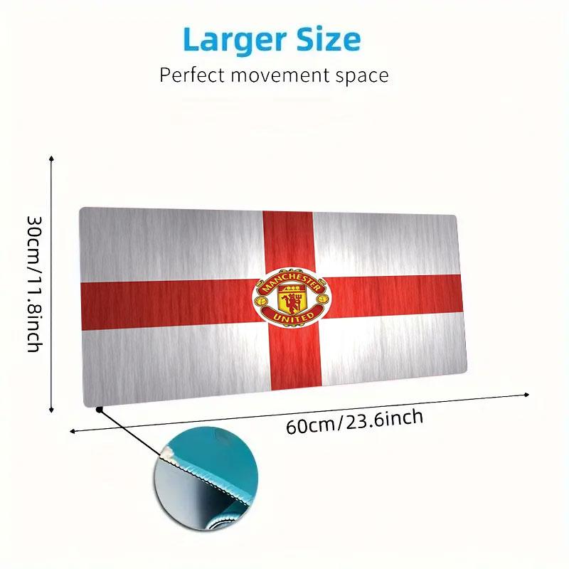 Manchester United F Large Size Mouse Pad Large Gaming Table Cushion Non-slip Laptop Tablet Big Mousepad XXL Mat Mini PC Playmat With Lock edge