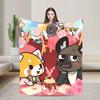 Aggretsuko Birthday Blanket Quality Warm Soft  Bedding Throws Spring Kids Outdoor Graphic Bedspread