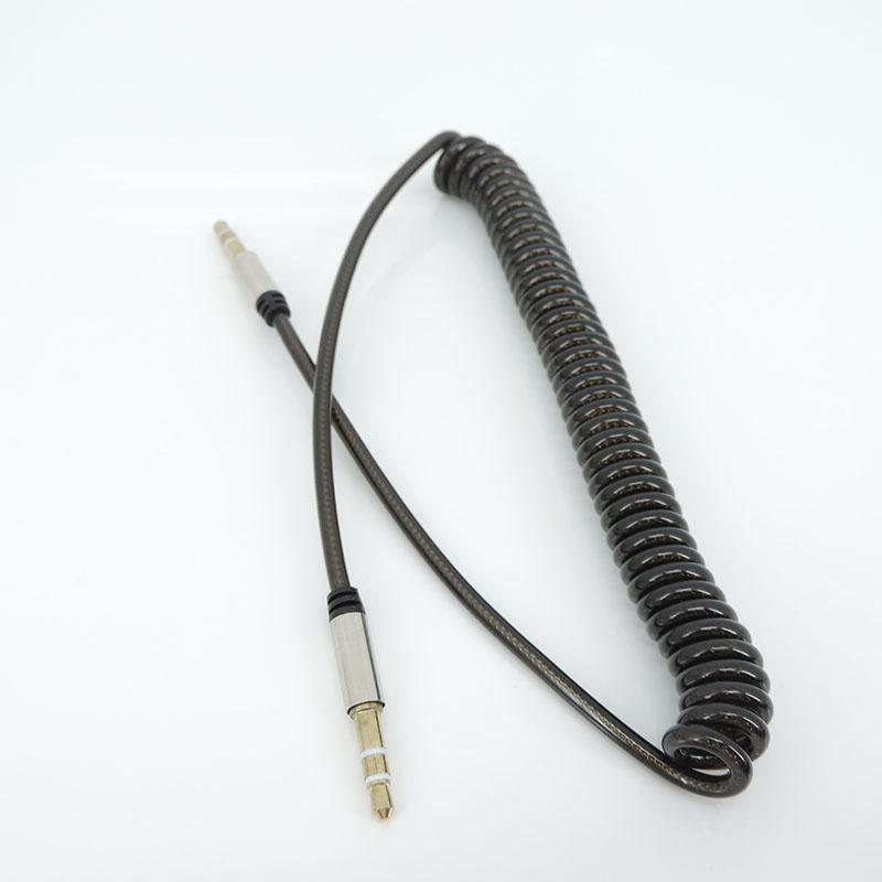 

1,5 м/3 м 3,5 мм штекер-папа аудио пружинный соединительный кабель стерео аудио Aux для автомобильных наушников удлинитель динамика проводной шнур 1.5m