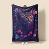 Home Decoration Plush Throw Sofa Blanket Anime Animals Bedspread On the Bed Fluffy Soft Blankets Decor Plaid Modern Cat Black