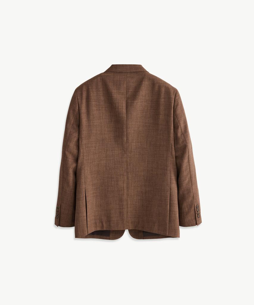 Stco [Summer] Two-Tone Textured Setup Jacket_Brown (Relaxed Fit)_Sejxb05Nsh