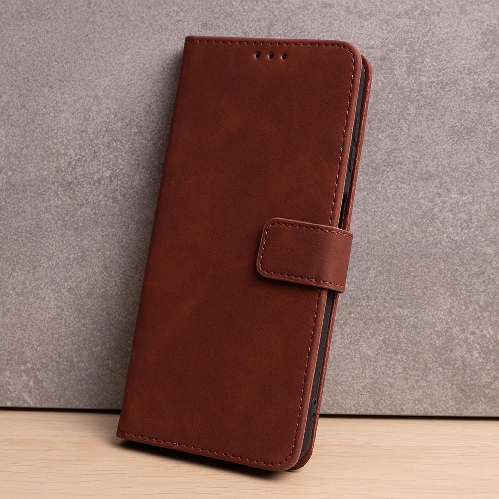 Etui Smart Velvet Do Samsung Galaxy S26 Plus Brązowe