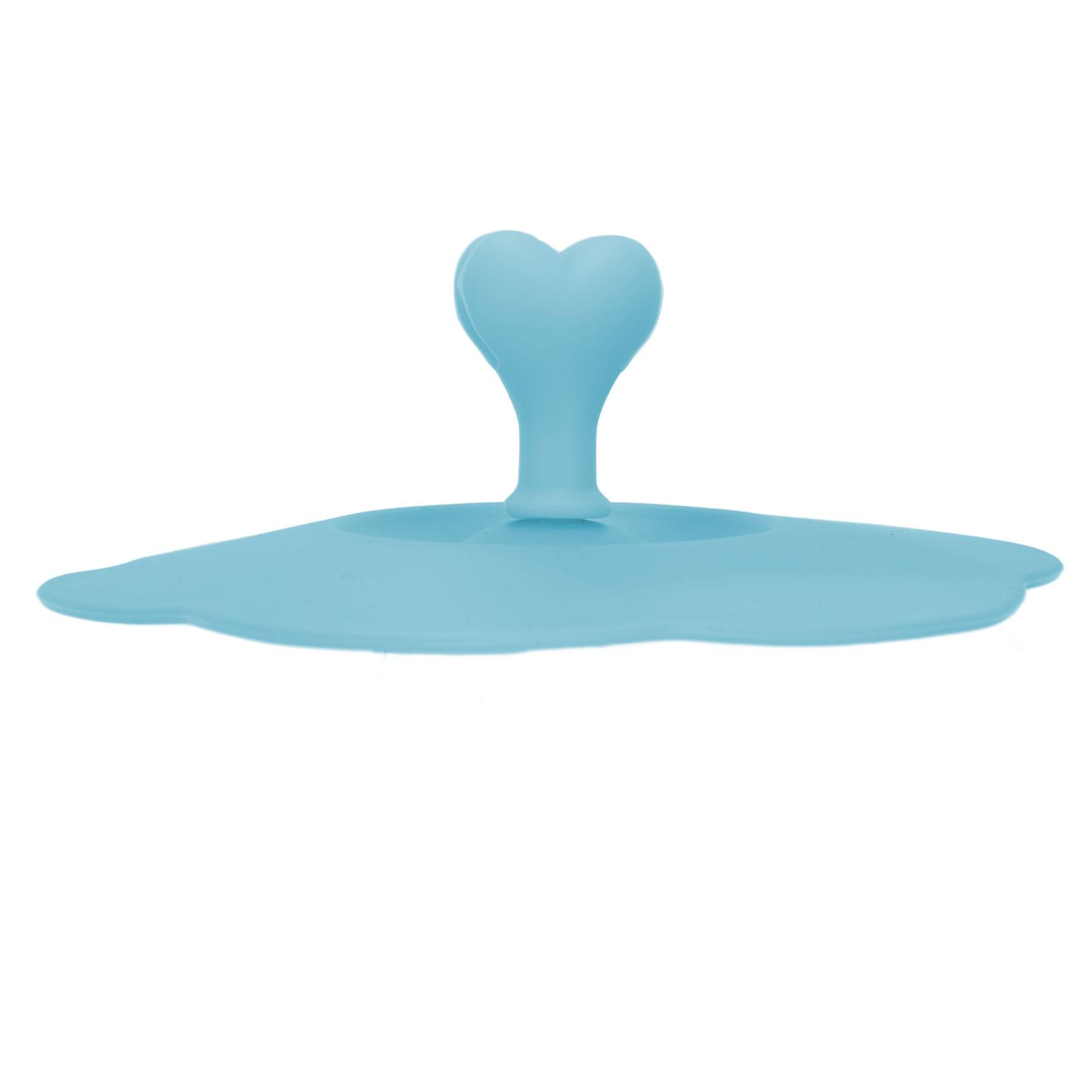 

Silicone Lid Dustproof Heat Resistant Hot and Cold Beverage Cup Lid for Kitchen HomeBlue синий