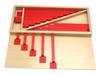 Montessori Math Teaching Aids: Small Wooden Red & Blue Number Rods for Number Concept Cognition and Education