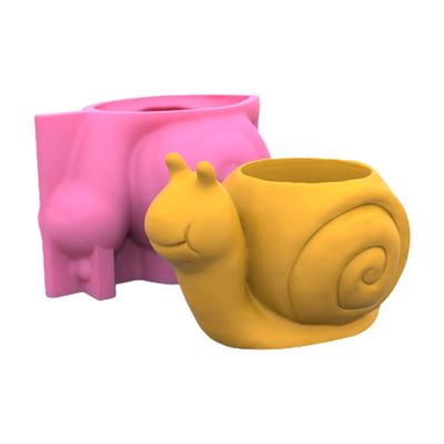 Betonová Silikonová Forma na Květináč Květina 3D Šneci Sukulentní Cementová Sádrová Forma Forma na Mýdlo Svíčku Kancelářský Domácí Stolní Dekor