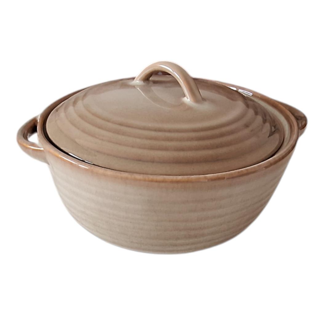 SOUP TURESE 2L CERAMIC POT WITH LID FOR BREAD BAKING 23 Cm