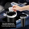 800ML Car Trash Can with Lid Waterproof Press Leakproof Universal SUV Truck Auto Center Console Rubbish Waste Garbage Bin Storage