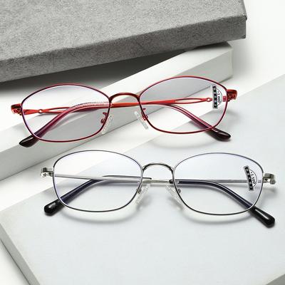 Advanced Sense Box Blaulichtfilter Lesebrille Ultraleichte Metallrahmenbrille Hochauflösende Gläser Lesebrille
