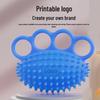 Silicone Four-Finger Hedgehog Hand Grip Massage & Strength Training Ball