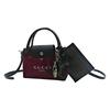 Gucci DIY Style Cosmetic Bag Canvas Handbag Crossbody Dustproof Storage Portable Scarlet Collection Renewal Scarlet Collection