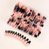 European American Medium Almond French Pointed Wearable False Nails - 360 Pieces
