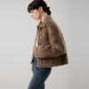 ELLE Retro Casual Zipper Loose Long Sleeve Short Plush Jacket Women jackets EF53030