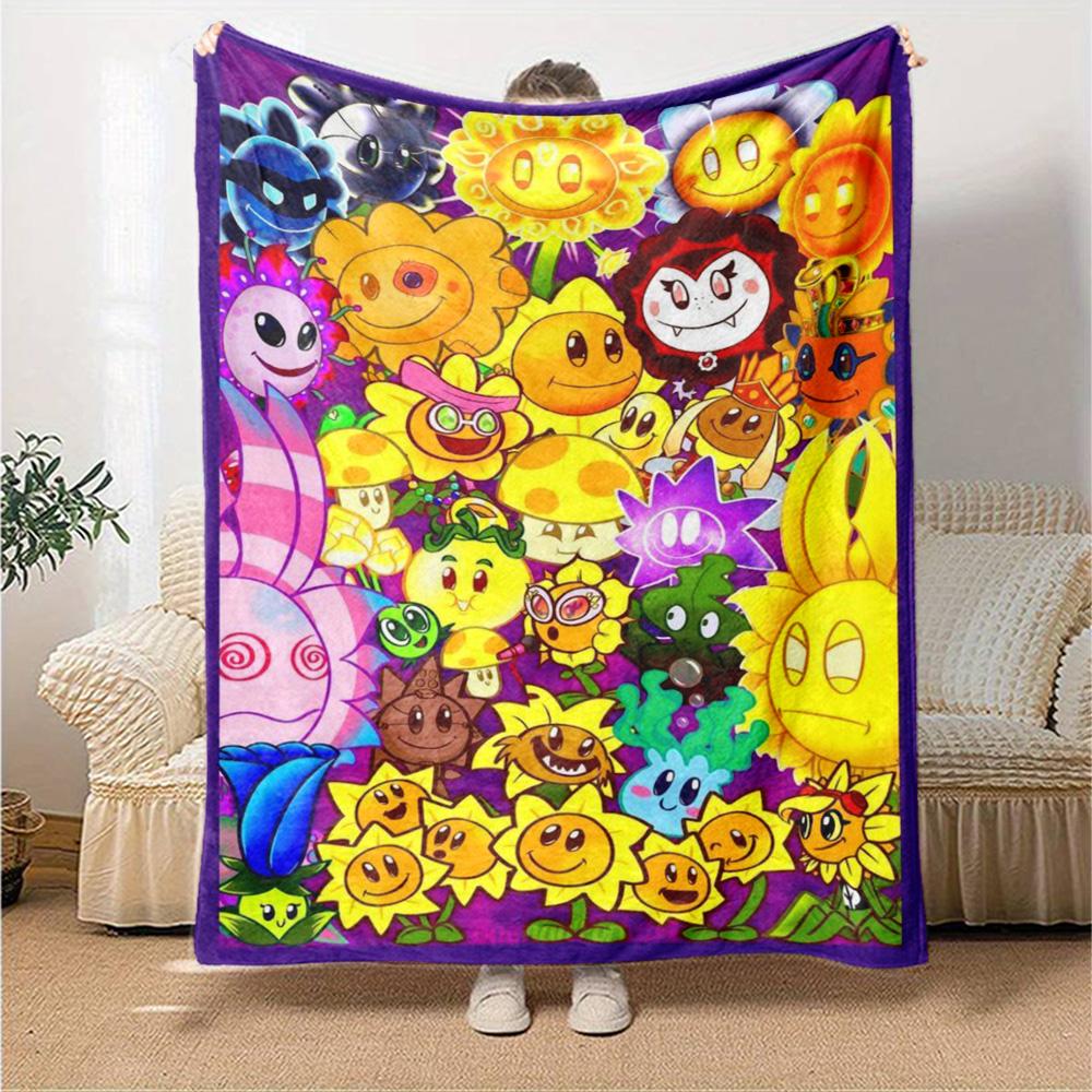 Plants Vs. Zombies Blanket Warmthful Decor Perfect for Sofa Office Chair Bedding for All Occasions Modern Ideal Gift for Friends Family Couples Picnic