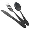 24Pcs Black Tableware Set Stainless Steel Dinner Set Knife Fork Spoon Dinnerware Set Gold Flatware Rainbow Cutlery Set Kitchen