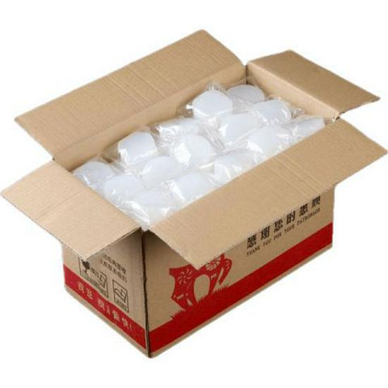 Бездымные твердые спиртовые блоки: Долгогорящее топливо для уличного гриля, жарки рыбы и розжига угля White 25g [50 pieces] Economic