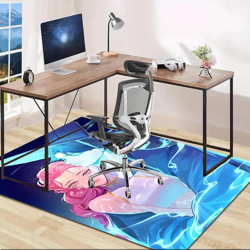 1pc KPop Demon Hunters RUMI8 Design Area Rug - Non-Slip, Soft & Cozy Floor Mat for Living Room, Bedroom, Office - Indoor/Outdoor Decorative Carpet