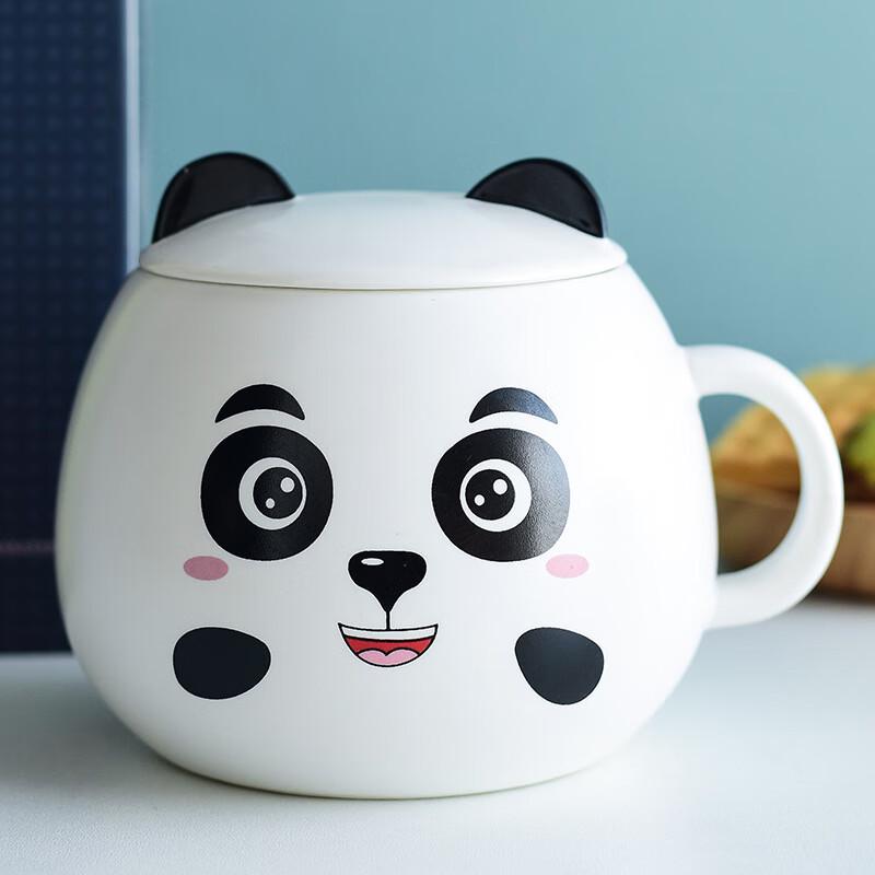 Pink Meatball Cartoon Panda Ceramic Mug Blind Box