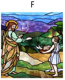 

Custom Size Stained Glass Static Cling Window Film Religious Jesus Christ Poster for Church Decor Home Door Glass Sticker