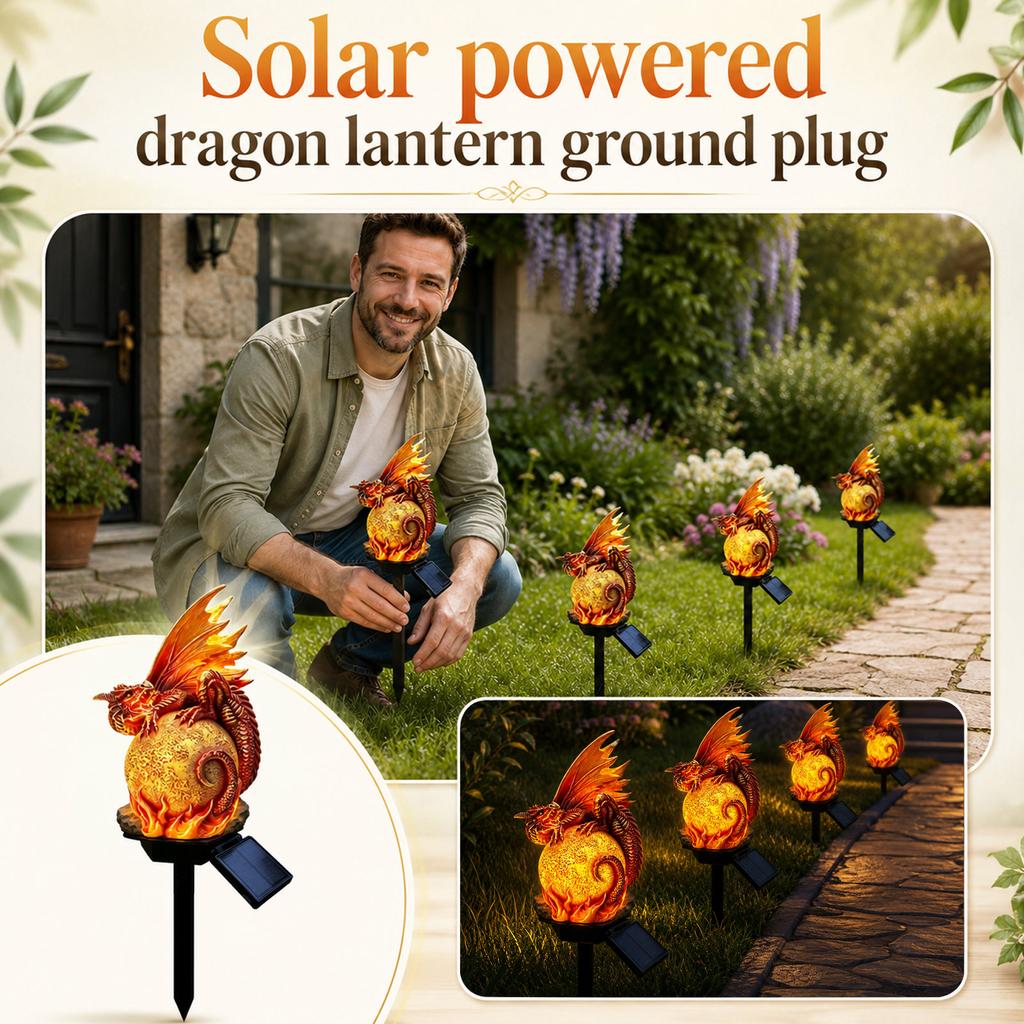 Gold Resin Powered Outdoor Garden Light with Funny Design for Patio Decoration