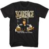 Scarface Tony Montana Schreibtisch Männer's T-Shirt Gold Bling Logo Die Welt gehört dir