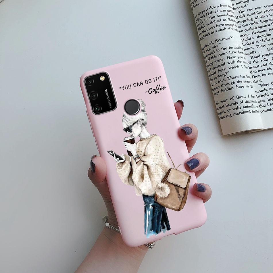 For Huawei Honor 9A Case 2020 Silicon Cover Soft Bumper Coque For Huawei Honor 9A Phone Cases MOA-LX9N Honor9A Love Heart Funda