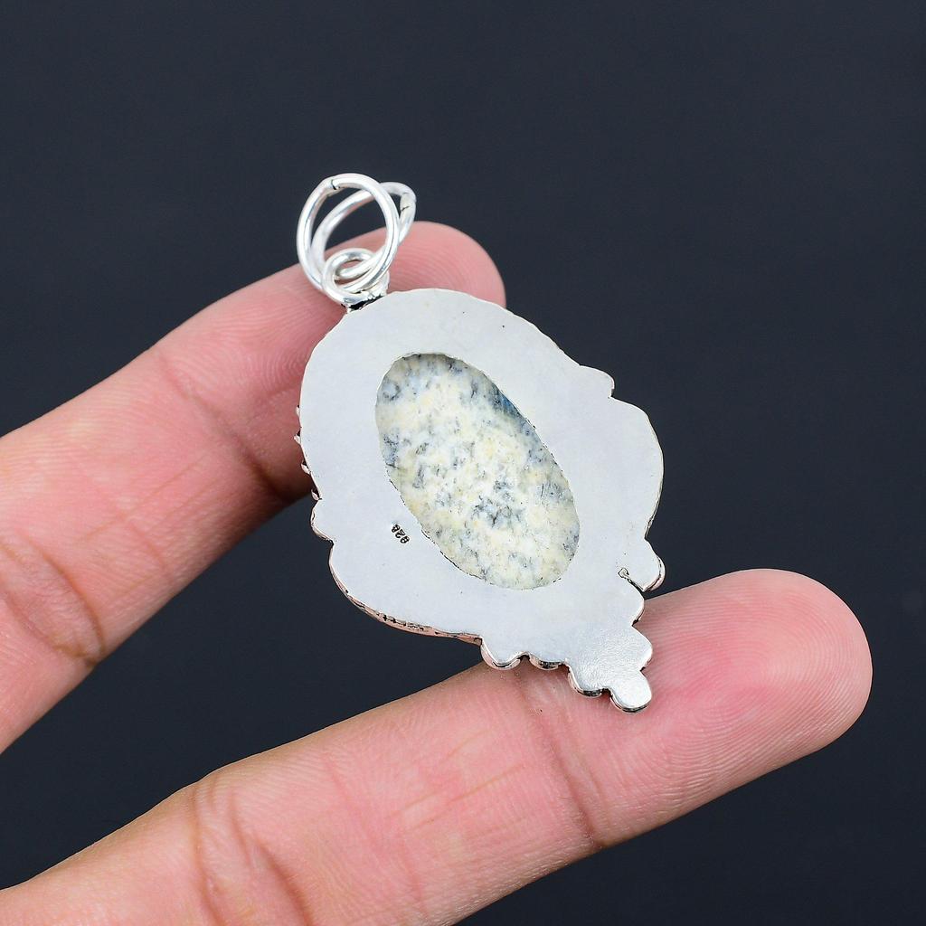 Daughters Day Deal 925 Sterling Silver K2 Jasper Stone Birthday Pendant Jewelry