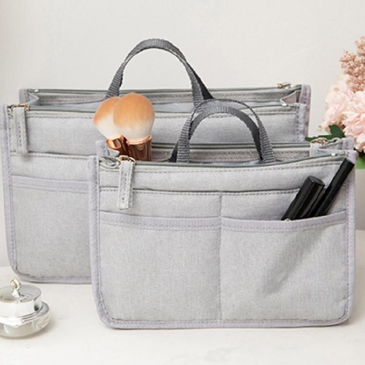 Versatile Travel Toiletry Bag with Double Zipper Opening Insert Bags Organizer