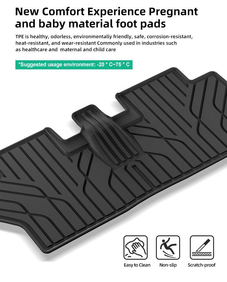 Floor Mats for Daihatsu MOVE RHD Cars: TPE, Dirt-Proof Trunk Liner