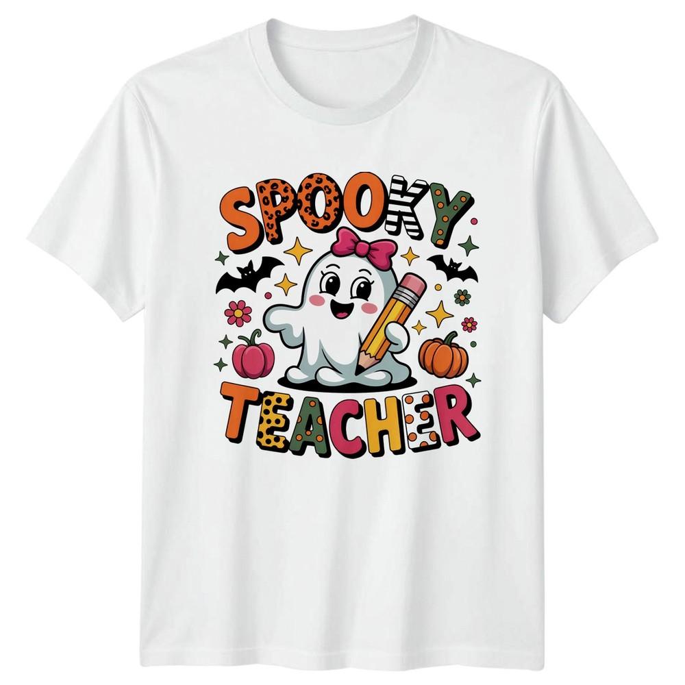 Spooky Teacher TShirt Halloween Teaching Gift For Him And Her S
