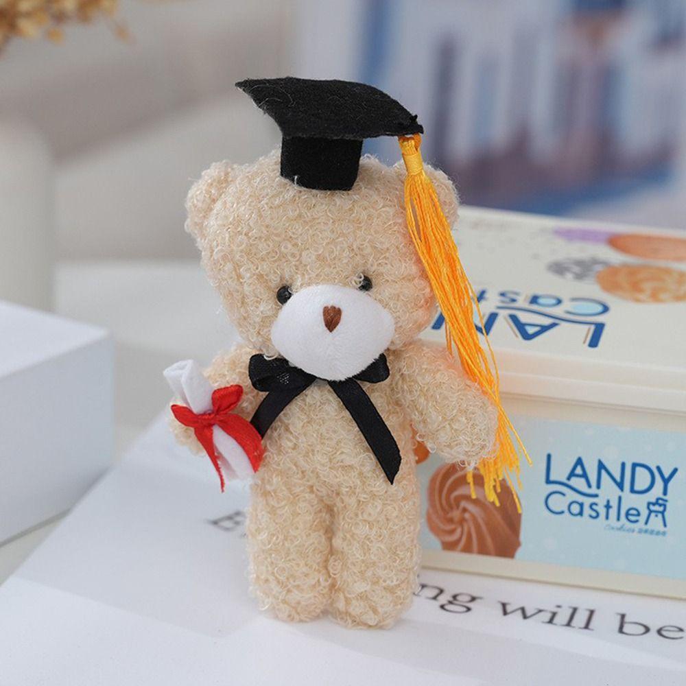 14cm Cute Stuffed Animal Doll Cartoon Graduation Bear Doll Doctor Bear Plush Toy Graduation