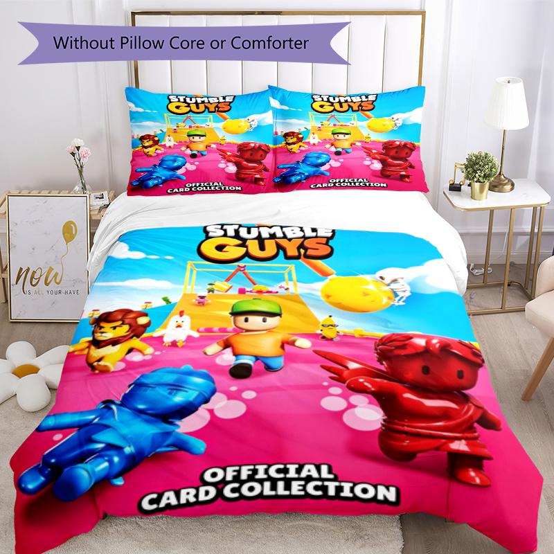 Stumble Guys Bed Linen Set Design For Bedrooms Machine Washable Christmas Gift