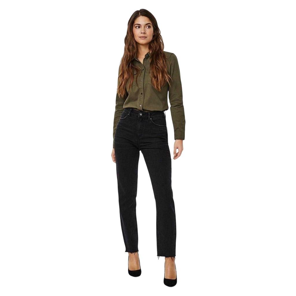 Vero Moda Damen High Waist Mom Jeans aus Denim
