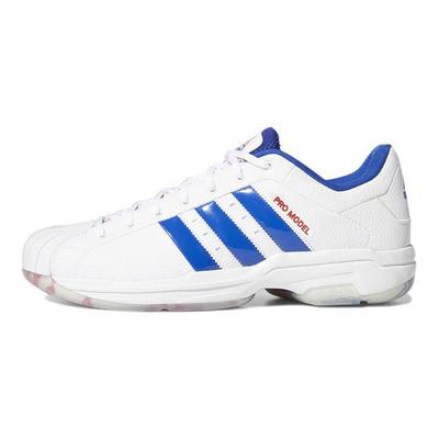 Pro Model 2G Low White Royal Blue Men Sneakers Cloud-White Vivid-Red FZ1393