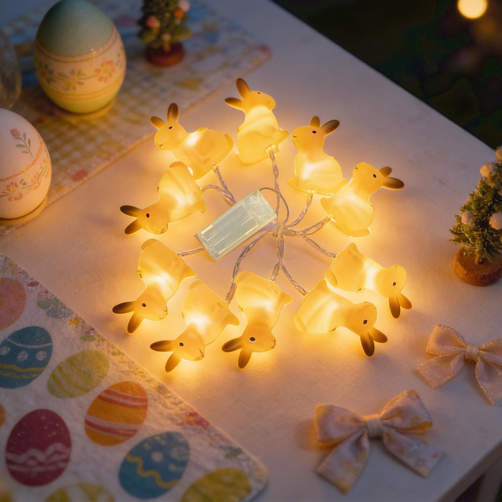 Led Colored Lights, Easter Decoration Light Strings, Cotton Thread Eggs, Holiday Creative Light Strings, Party Funny Night Lights, Atmosphere Lights