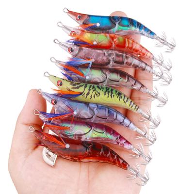 1pcs/Isca para Lulas Egi 2.5# Iscas Artificiais para Jigging Afundamento Lento Anzóis para Lulas Pesca Marítima Polvo Choco Luminoso