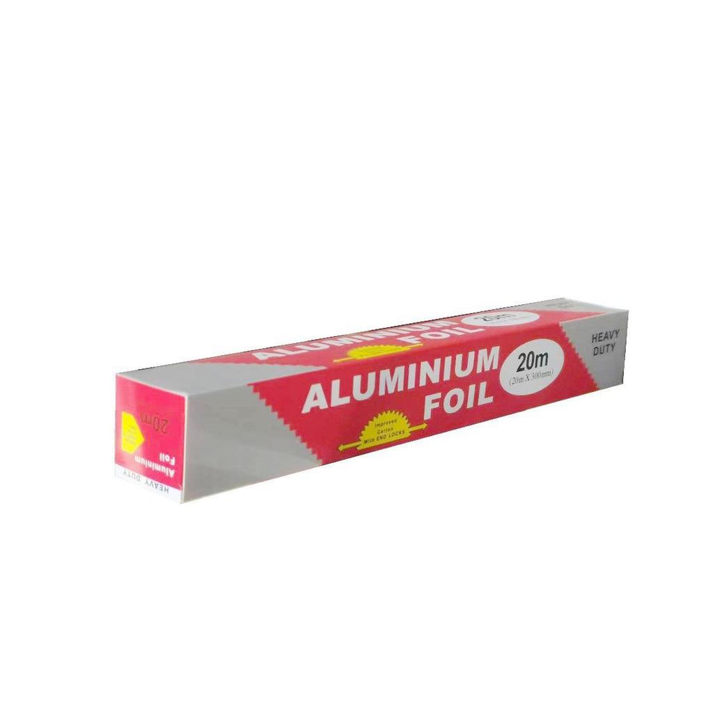 Thickened Disposable Aluminum Foil Paper for Baking and Barbecue, Food Grade Silicone Oil, 30cm Wide