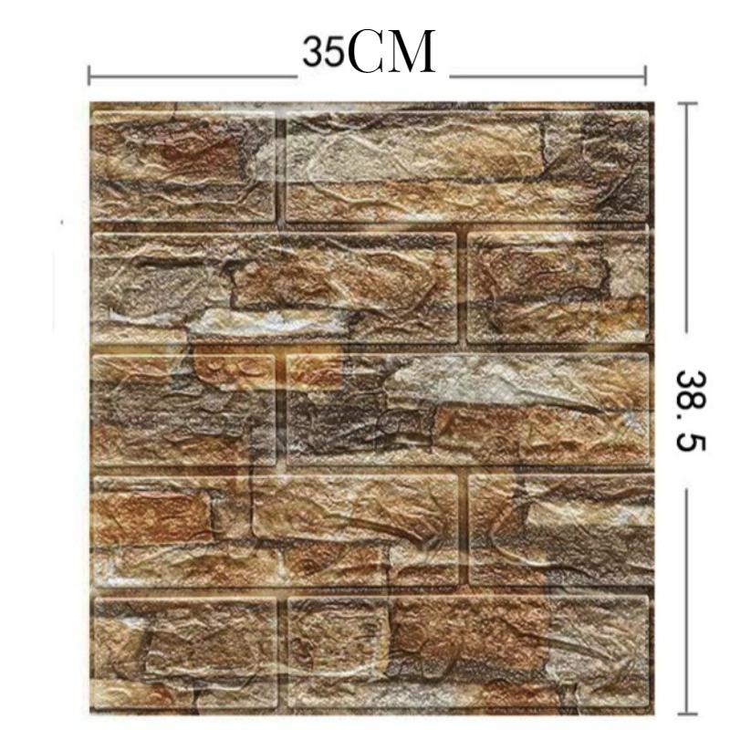 3D Stereo 38.5*35cm Foam Waterproof Wallpaper