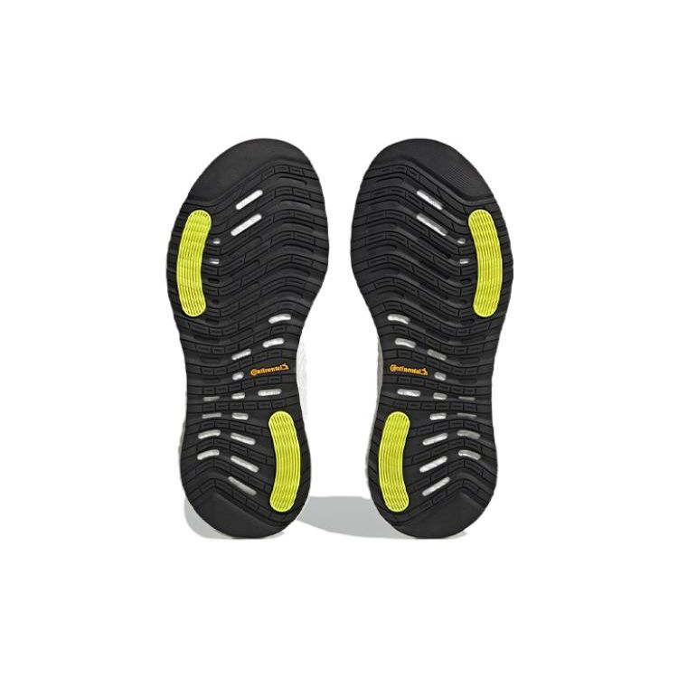 Adidas Alphaboost Fashion Comfortable PU Fabric Durable Breathable Low-Top Casual Running Shoes Unisex Sneakers Black IF3407