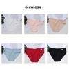 3 Pieces Women's Pure Cotton Panties Mid Waist Plus Size Triangle Panties Women's Underwear Macaron Color Girls' Breathable Underwear