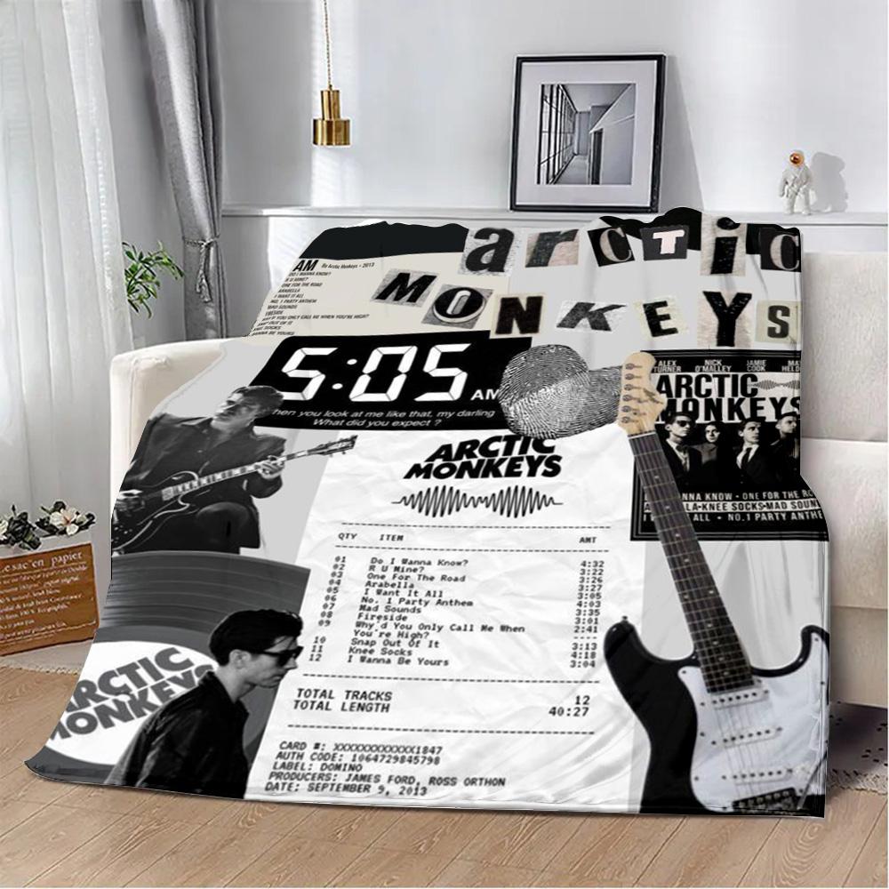Printed Blanket Picnic Blankets Alex Turner Arctic Monkeys Rock Band Warm Blanket Soft and Comfortable Home Travel Birthday Gift