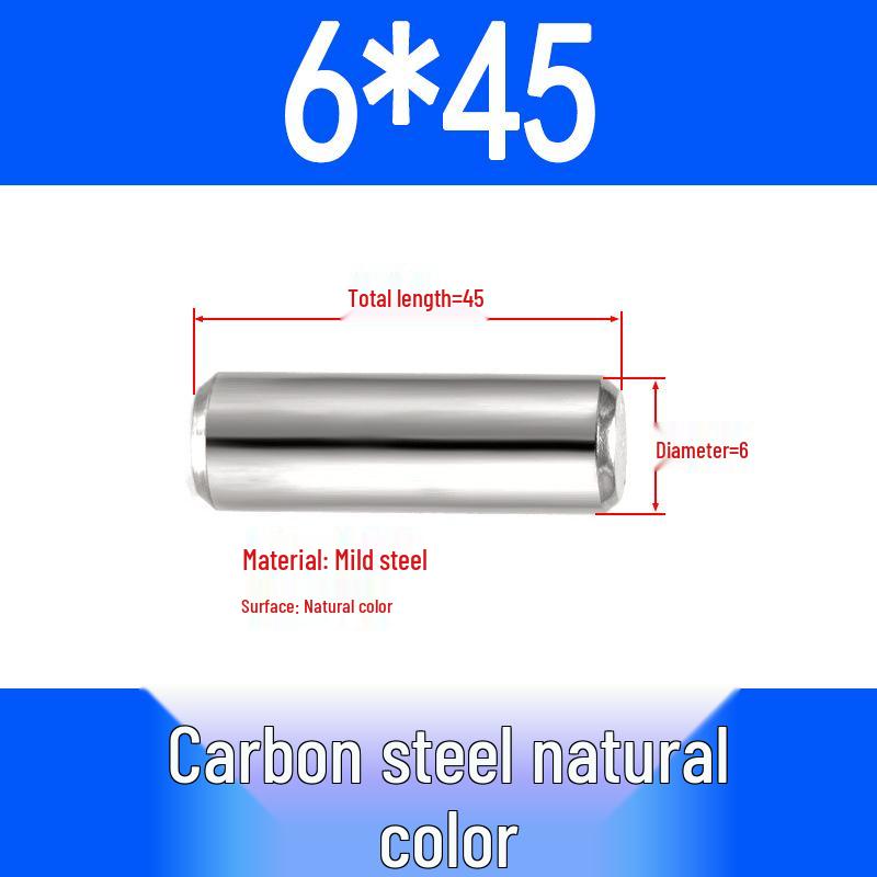 GB119 Iron Cylindrical Positioning Pin - Solid Pin Shaft M3M4M5M6M8M10M12