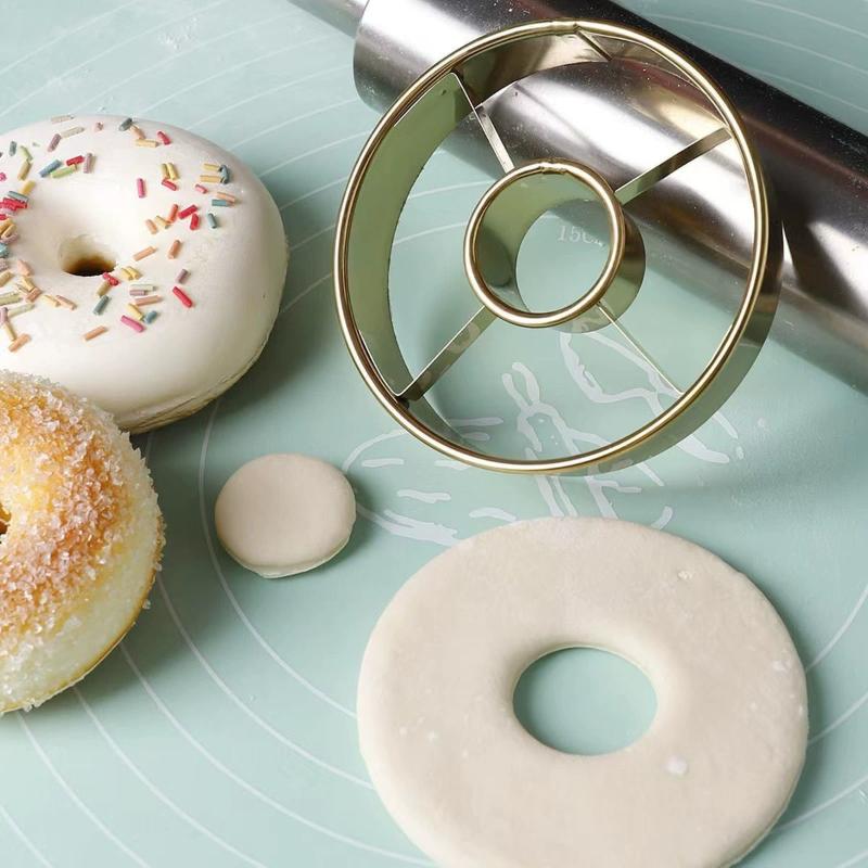 Diy Stainless Steel Donut Mold Cake Decorating Baking Tools Desserts Bread Cutter Maker Kitchen Home Baking Supplies