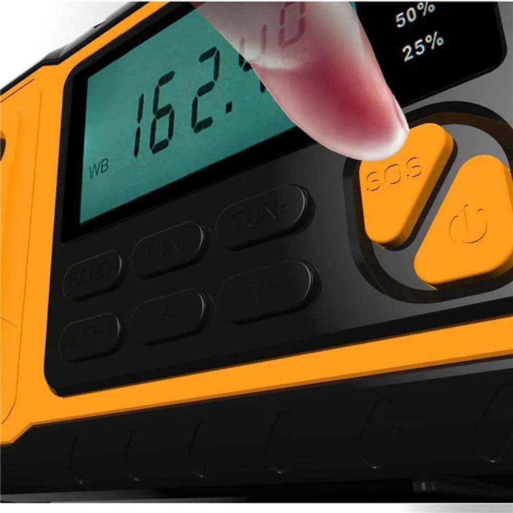 4000mAh Hand Crank Emergency Solar Radio AM/FM Radio Flashlight Charger Portable