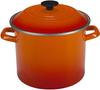 Enamel Stockpot, 20 Cm, Orange [Official Product In Japan]