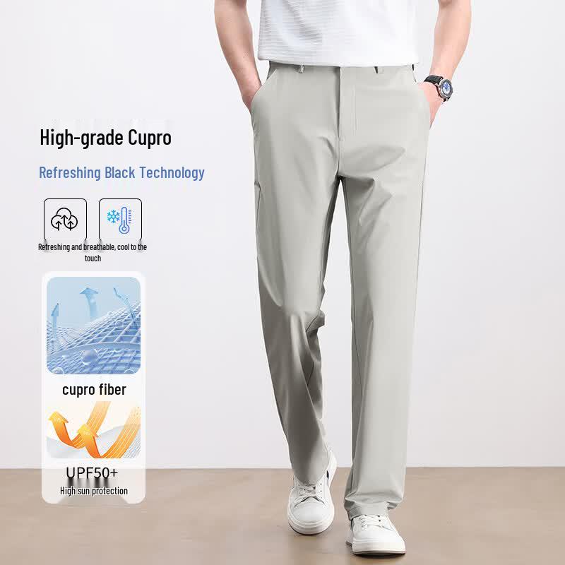 

Eleten Men s Business Casual Straight-Leg Pants 33